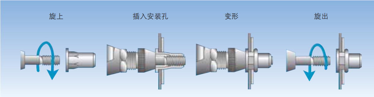 平头半六角通孔铆螺母